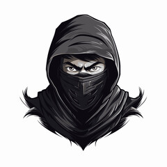 Esport vector logo ninja, ninja icon, ninja head, vector, sticker