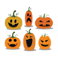 Halloween pumpkin illustration autumn horror
