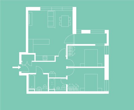 Floor Plans for Real Estate Marketing  Apartment Floor Plans 2D Drawings 