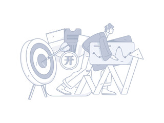 Holiday Shopping E-Commerce Online Shopping People Flat Vector Concept Operation Hand Drawn Illustration
