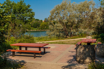 Gabriel Dumont Park in the city of Saskatoon, Canada