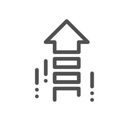Performance related icon outline and linear vector.