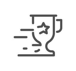 Performance related icon outline and linear vector.
