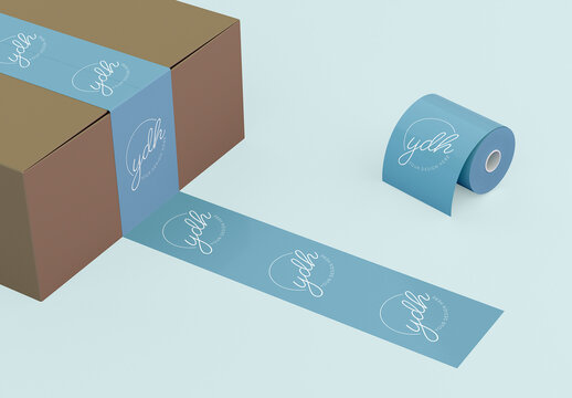 Packaging Duct Tape Mockup