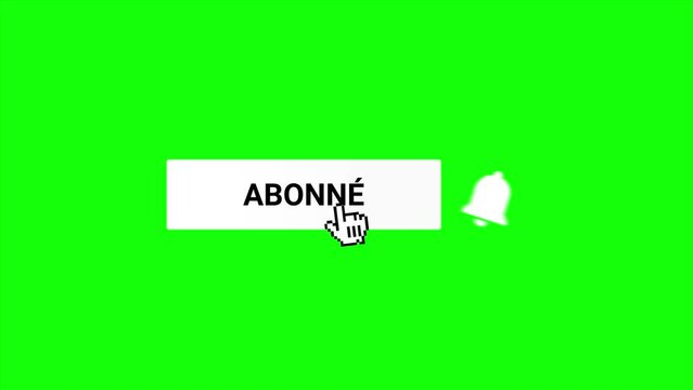 Ajouter Un Bouton S'abonner Fond Vert