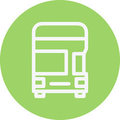 Bus transportation symbol icon vector image. Illustration of the silhouette bus transport public travel design image