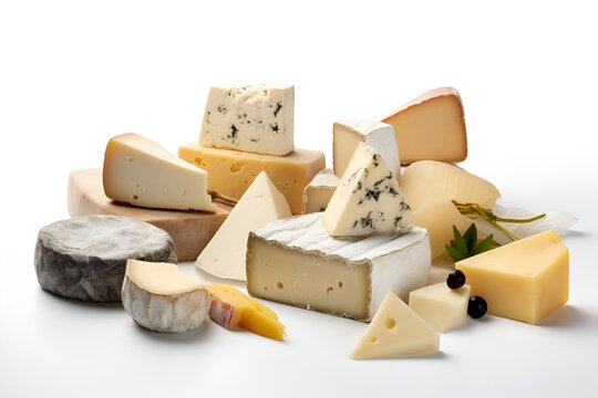 Assortment of cheeses. Various types of cheese