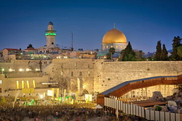 Fototapeta na wymiar Jerusalem & Blue Hour