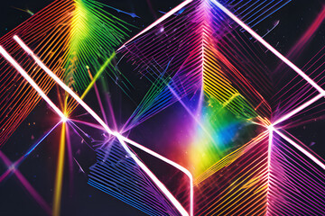 Rainbow color laser