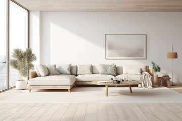 Fototapeta na wymiar Modern living room interior,Generative AI
