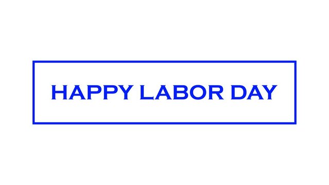 Engaging Text Animation Celebrating Labor Day