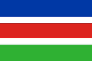 Flag of Laarbeek Municipality (North Brabant or Noord-Brabant province, Kingdom of the Netherlands, Holland)