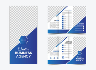business brochure design template-vector illustration