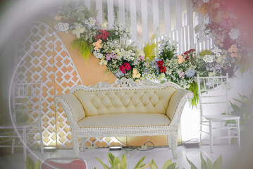 interior with flowers