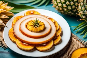 christmas cake on a plate