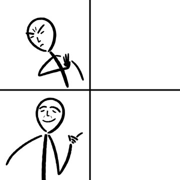 Reaction meme template