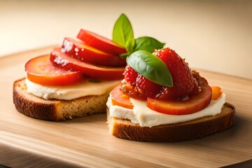 cheesecake with strawberries
