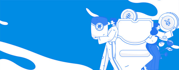 Holiday Shopping E-Commerce Online Shopping People Flat Vector Concept Operation Hand Drawn Illustration
