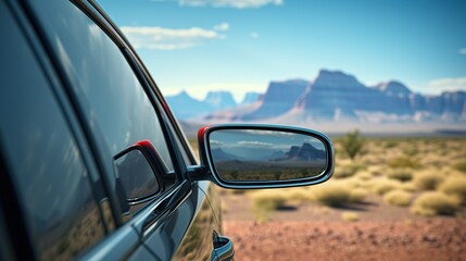 Focus on rear view mirror generative ai