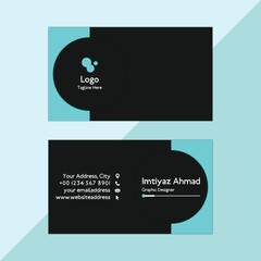 stylish dark business card template
