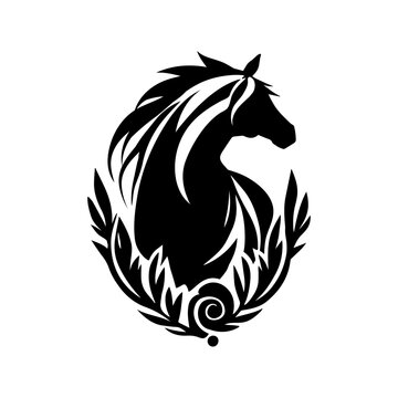 Horse head logo vector - Animal Symbol