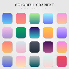 Collection of colorful gradients