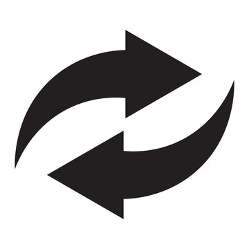 Transfer arrows outline icon. linear style sign for mobile concept and web design. Left right arrows simple line vector icon. Symbol, logo illustration.