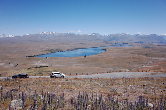 unrealistic scenery of lake