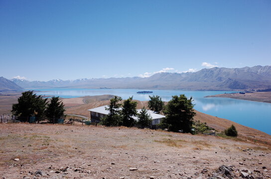 unrealistic scenery of lake