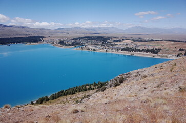 unrealistic scenery of lake