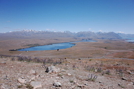 unrealistic scenery of lake