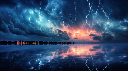 lightning in the night