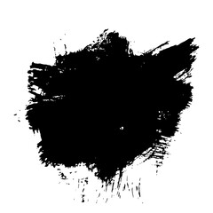 Grunge brushstrokes stain with streaks,splashes,spots,dots,streaks.Abstract messy spot.Splatters of paint, watercolor for Rorschach Test.Overlay substrate design of postcards,banners,posters. Isolated