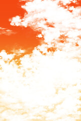 背景素材_夕焼けと雲