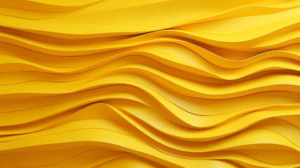 Fototapeta premium bright yellow volumetric lines wall silk stucco.