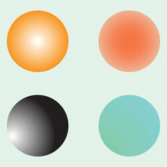 set of buttons
