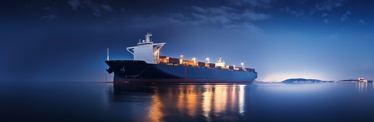 Majestic Ship Sailing on Milky Waters A Captivating Journey of Wonder and Serenity, Generative AI