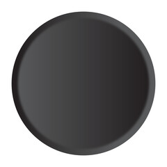 Fototapeta na wymiar 3d black button