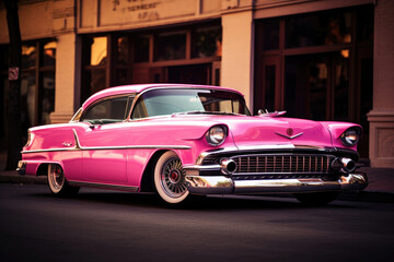 Classic car pink