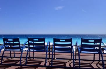 chairs by the sea