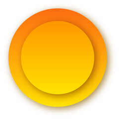 orange glossy button