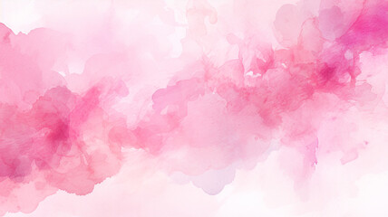 Fototapeta premium Abstract pink watercolor background.Hand painted watercolor. Generative AI