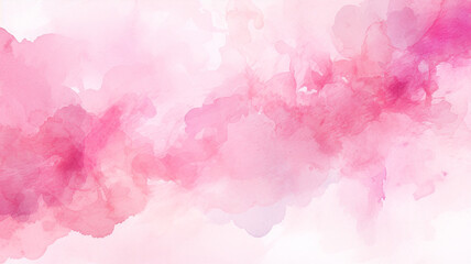 Abstract pink watercolor background.Hand painted watercolor. Generative AI