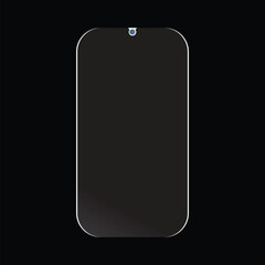 Minimalist modern colored clay mockup smartphones. Vector EPS.