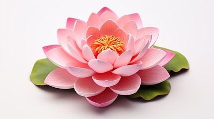 lotus flower on white and black background generative ai