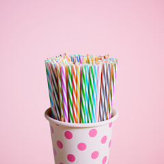 Colorful Paper Straws for Drinks - Eco-Friendly Disposable Party Supplies