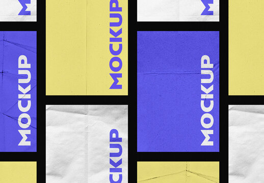 Wrinkled Paper Mockup