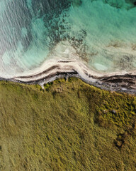 Fototapeta na wymiar Salento beach seen from above