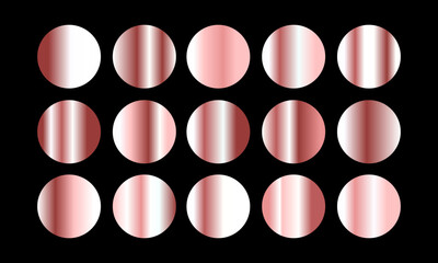 gold color metal palette swatches palette set design