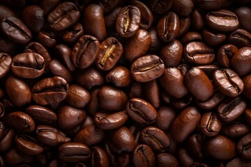 Naklejka premium coffee beans background